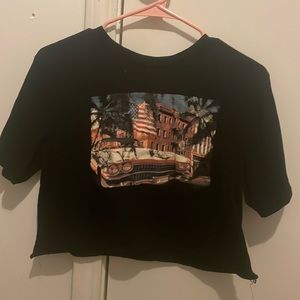 Cropped Obsessive Love tee